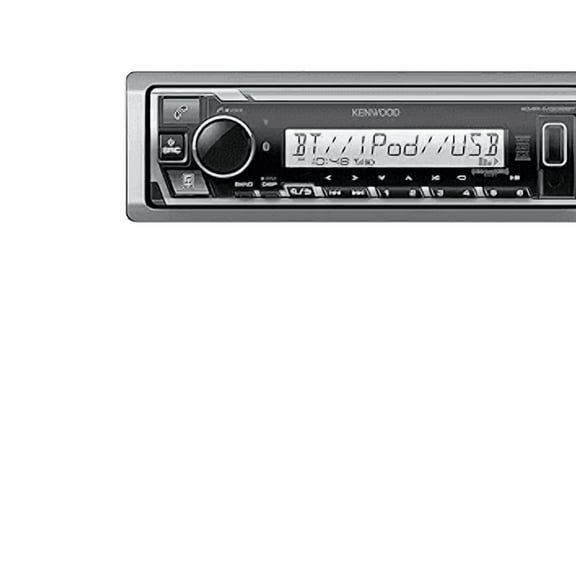 KENWOOD KMR-M332BT Car & Marine Stereo - Single Din, Bluetooth Audio, USB MP3, Aux in, AM FM Radio SiriusXM Ready, Weatherproof, Multi Color Illumination
