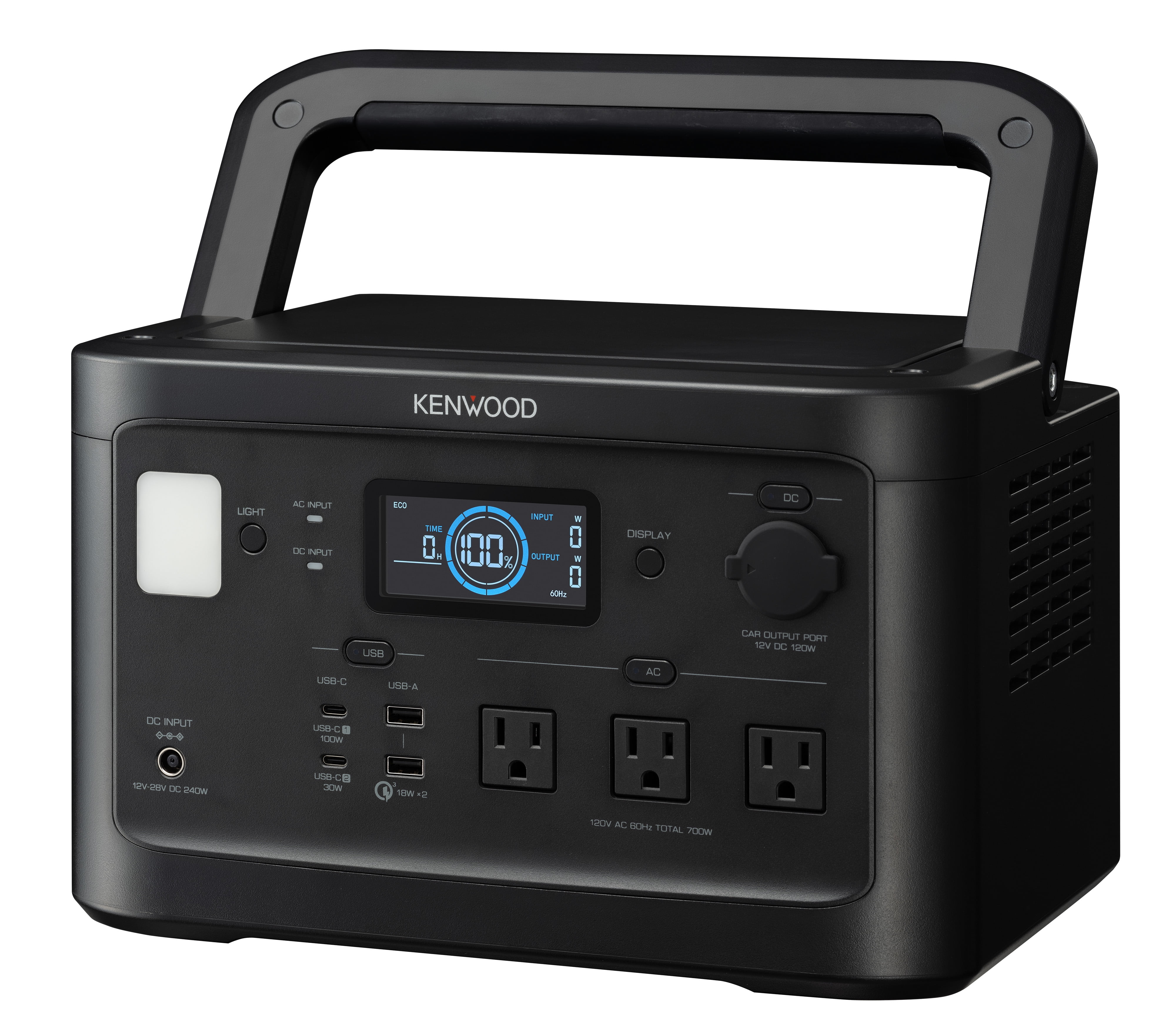 KENWOOD システムコンポ KENWOOD Portable Power Station BN-RK800, 700Wh Backup Lithium