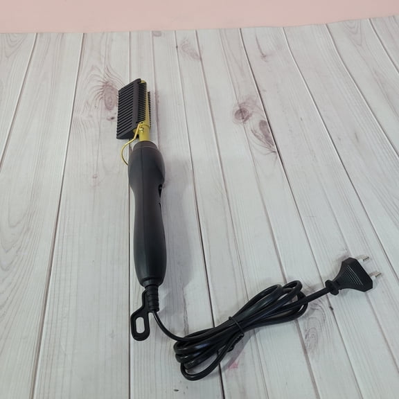 KENY  Electric combs  Fast Heat Up, Anti-Static Hair Straightener Brush for All Hair Types, 2-in-1 Detangling and Styling Tool, 150 Max