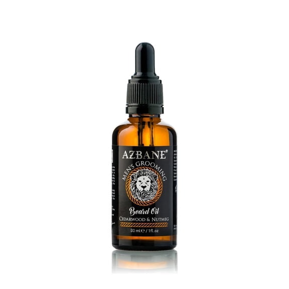 KENZADI Premium Argan Oil based Beard Oil Cedarwood & Nutmeg by Azbane (1 oz)