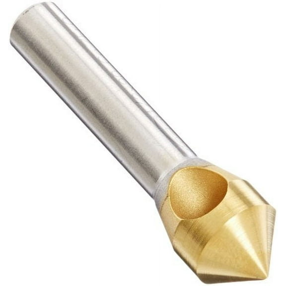 KEO 53514 Cobalt Steel Single-End Countersink, TiN Coated, 82 Degree Point Angle, Round Shank, 3/8" Shank Diameter, 3/4" Body Diameter$$Home Decor, Kitchen, & Other