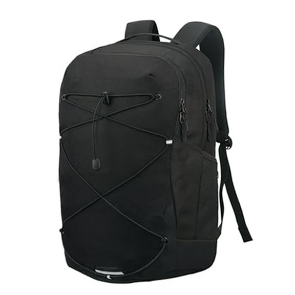 KEOFID Casual Backpack for Men and Women, Hiking Backpack for Travel, Black Daypacks for Sports, College, Water Resistant(Black)