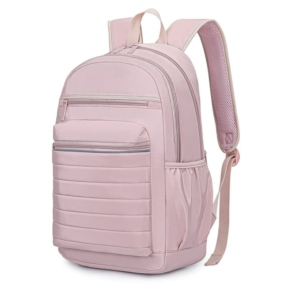 KEOFID Travel Backpack for Women, Womens Work Backpacks, Backpack Purse, Back pack for College , Carry-On Travel Backpacks,Pink Bookbag (Light Pink)