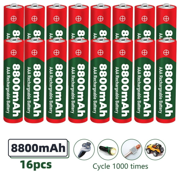 KEPEAK AAA Batteries - 16 Pack - Alkaline Triple A Battery - Ultra Long-Lasting,1.5V 8800mAH Batteries