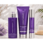 KERATHERAPY Style + Keratin Hair Care Bundle   Daily Smoothing Cream, Argan Oil & Blow Dry Mist   3 Piece Set