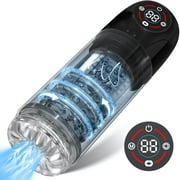 KERERO Automatic Male Masturbator Adult Toy with 7 Sucking, 7 Rotating , 7 Licking Modes & LCD Display,Male Masturbator Cup Stoker for Men,Adult Sex Toys for Men