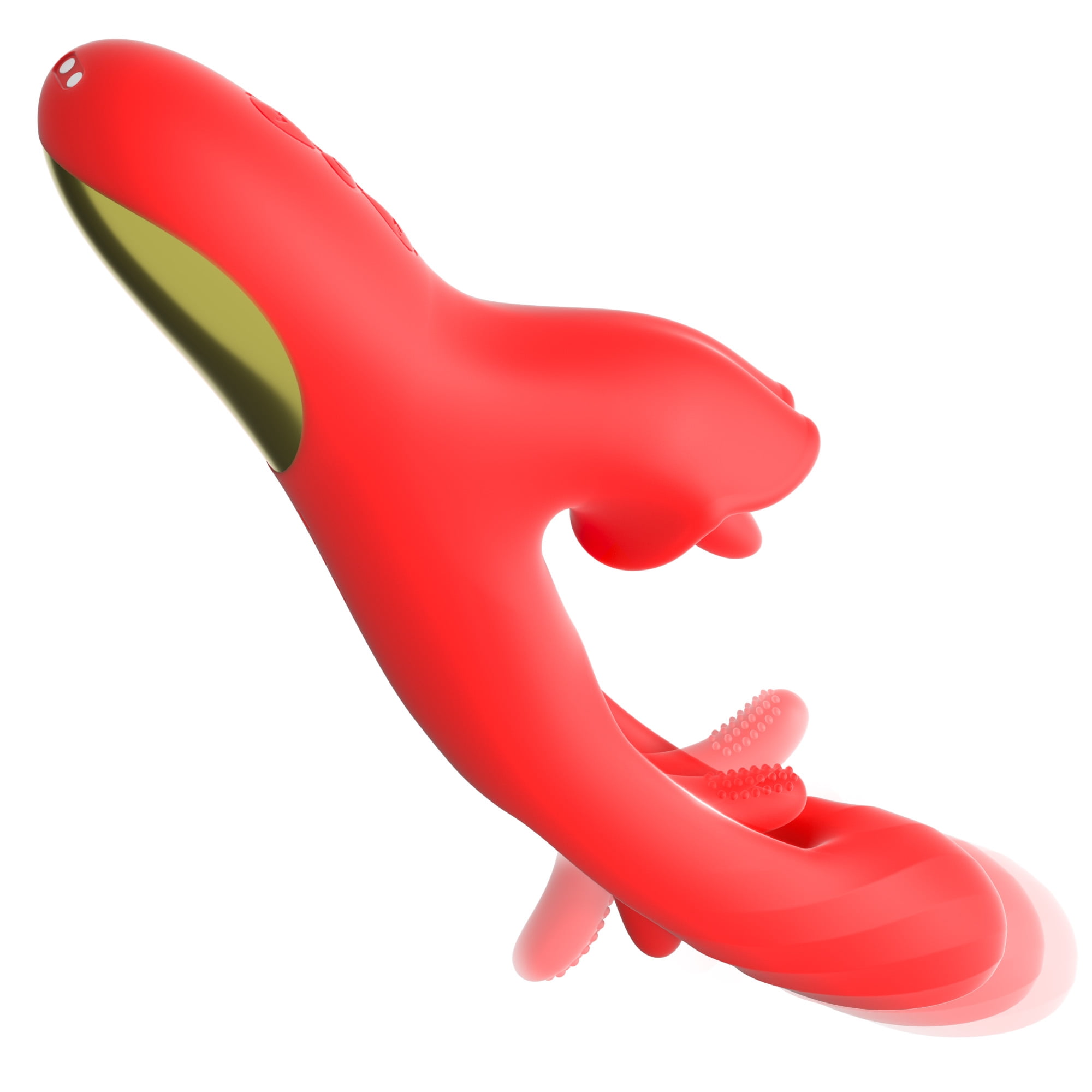 KERERO G Spot Vibrator for Women,Vibrating Dildo Sex Toys with 7 Vibrations,7 Licking & Flapping Modes,Powerful Sex Toy for Womens Pleaseure,Rabbit Vibrator Women Sex Toys