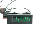 thumbnail image 1 of KERISTE 12V 3in1 Vehicle Car Kit Thermometer + Voltmeter + Clock LED Digital Display Green, 1 of 8
