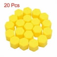 thumbnail image 1 of KERISTE 20pcs Silicone 21mm Car Wheel Nut Lug Dust Cover Cap Protector Hub Screw Rim Yellow, 1 of 4