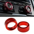 thumbnail image 1 of KERISTE 2X Red Alloy Volume Radio Switch Knob Covers for Porsche 911 for Cayenne Macan, 1 of 7