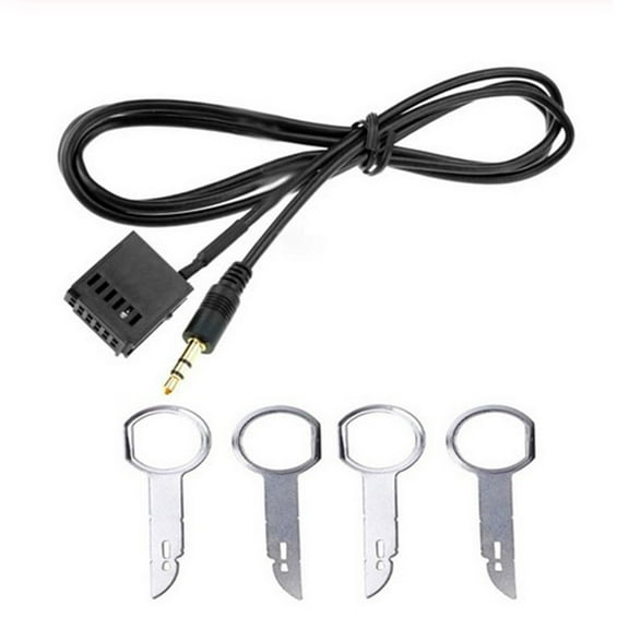 KERISTE 6000Cd Mp3 Audio Input Aux Cable Adapter Fit for Ford Focus+ 4X Removal Key Kits