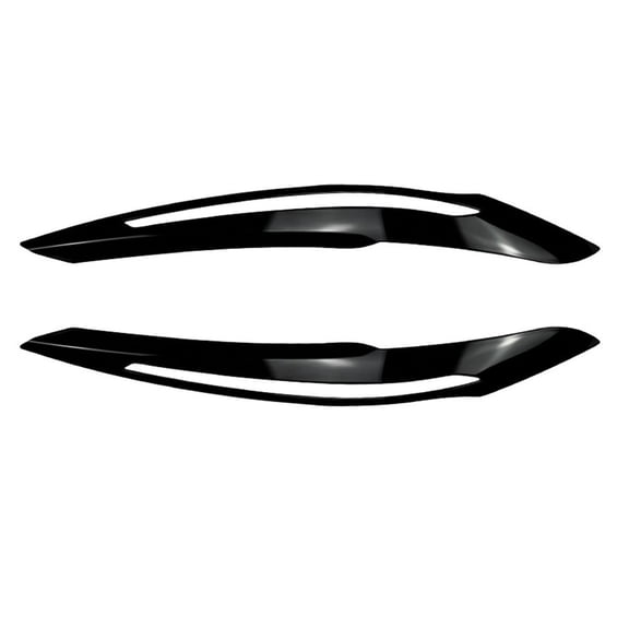 KERISTE Headlight Eyebrows Trims for BMW 1 Series F20 F21 Pre 2011-2014 LCI Black Black