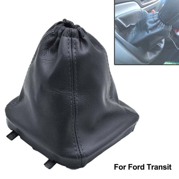 KERISTE Stitch Gear Stick Gaiter Boot Pu Leather for Ford Transit Van Mk7 06 -14 Black