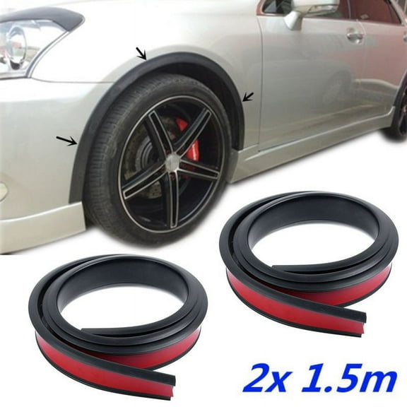 KERISTE Universal Rubber Car Wheel Arch Protection Moldings Anti-Collision Mudguard