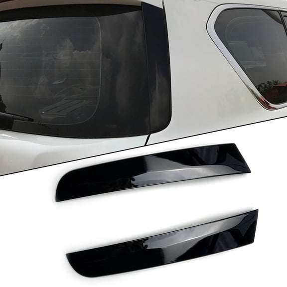 KERISTE for Nissan Patrol Y62 Black Rear Spoiler Side Wing Trim Cover 2010-2018