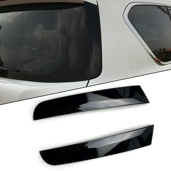 KERISTE for Nissan Patrol Y62 Black Rear Spoiler Side Wing Trim Cover 2010-2018