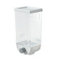 thumbnail image 1 of KERISTY Bulk Cereals Jar Food Storage Container Oatmeal Dispenser Organizer Wall Mounted 1.5L white, 1 of 6