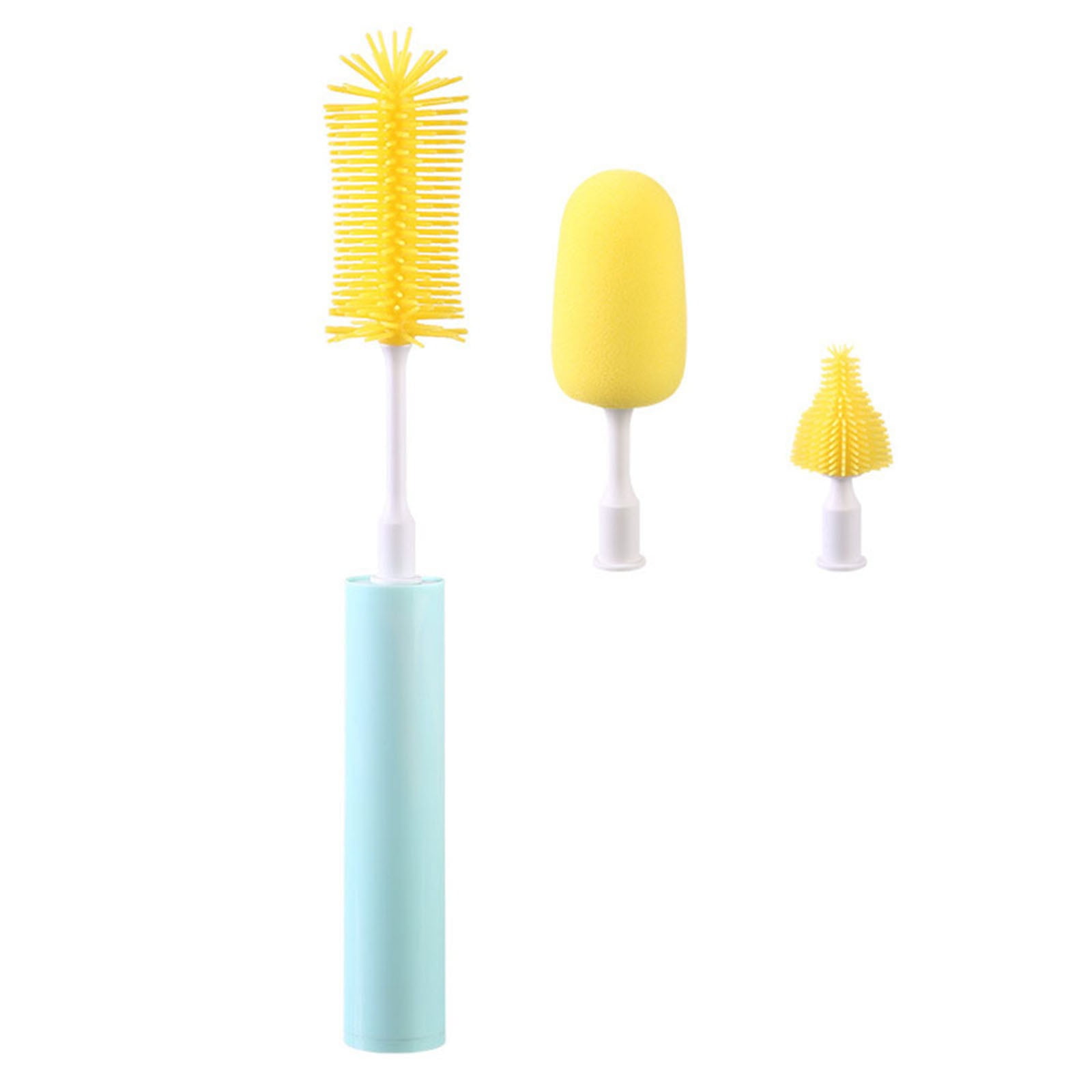 KERISTY Electric Bottle Brush Cleaner 3 in 1 Rechargeable Brush Head Set Silicone