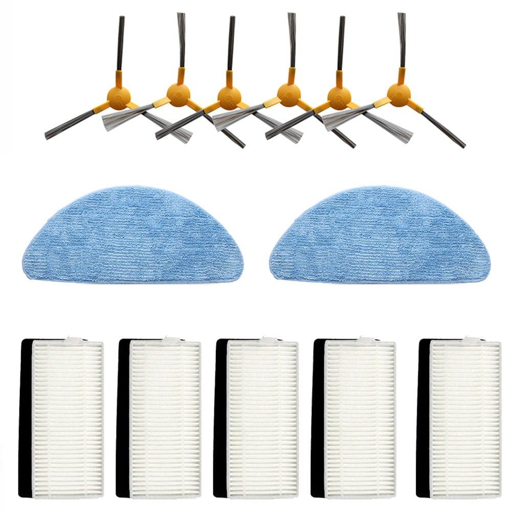 KERISTY Filter Side Brush Mop Cloth Kit for Tesvor X500 Pro/S6 For