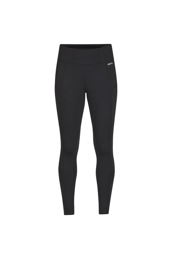 Adult Female Free Style Knee Patch Pocket Tight, Color: Black Solid, Size: L (50402BLACKL)