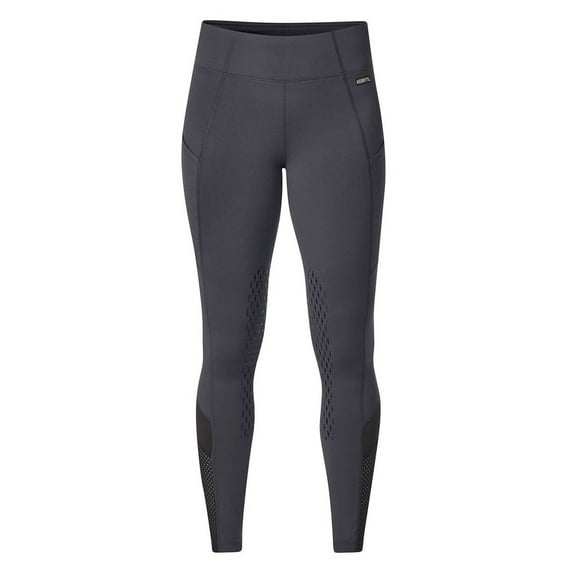 KERRITS Adult Female Free Style Knee Patch Pocket Tight, Color: Cinder, Size: M (50402CINDERM)