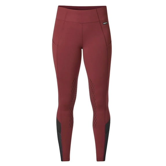 KERRITS Adult Female Free Style Knee Patch Pocket Tight, Color: Sangria/Black, Size: M (50402SANGRIA/BLKM)