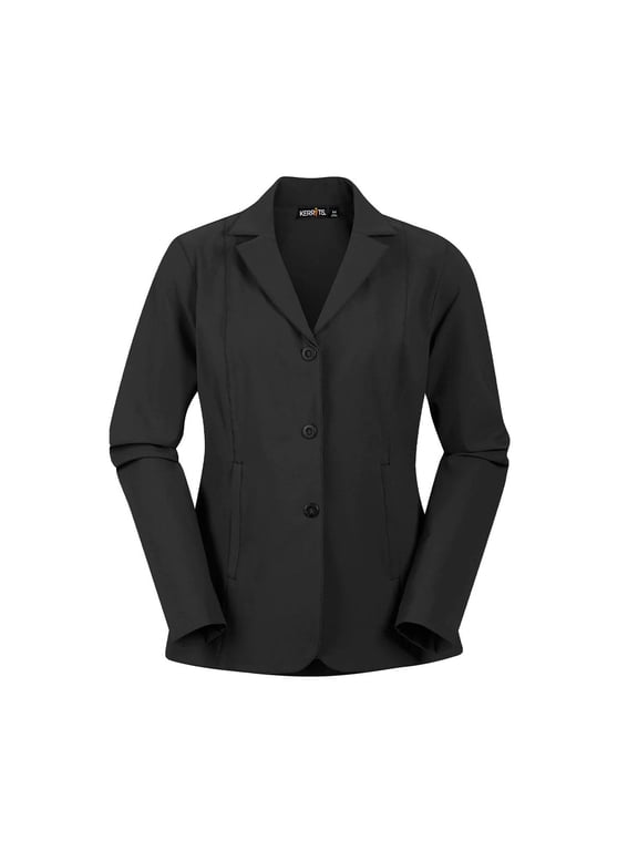 Women's Stretch Competitor 3 Snap Koat, Color: Black, Size: 1X