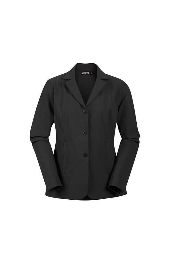 Adult Female Stretch Competitor 3-Snap Koat, Color: Black, Size: 1X