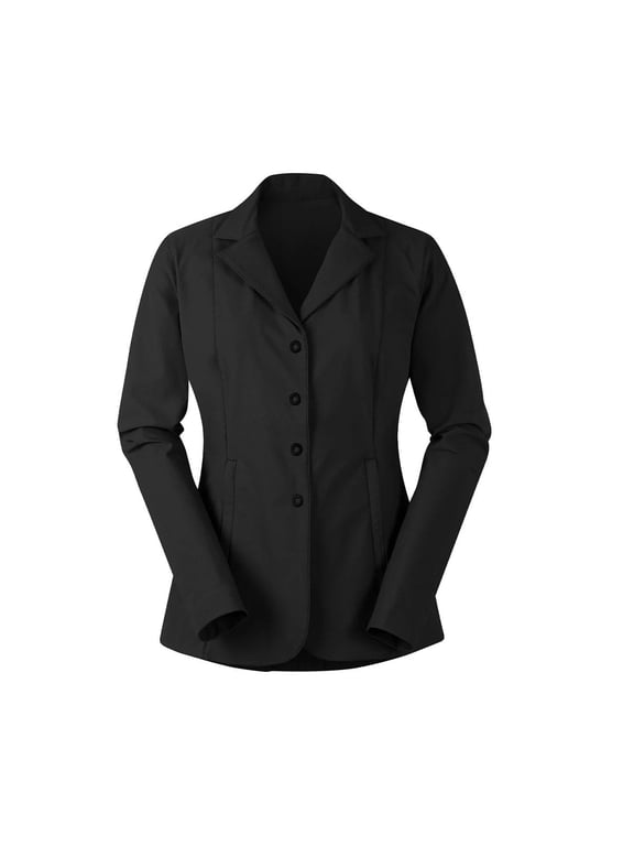 Women's Stretch Competitor 4 Snap Show Coat, Color: Black, Size: XS