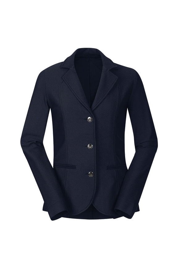 Kids' Affinity Aero Show Coat Equestrian Jacket, Color: Navy, Size: M