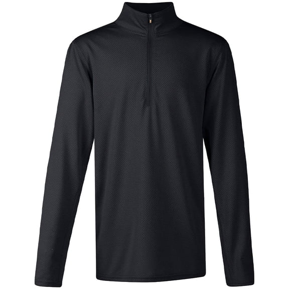 KERRITS Kids' Ice Fil Lite Long Sleeve Riding Shirt, Color: Black, Size: M