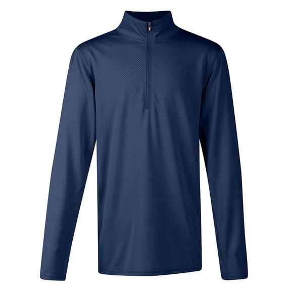 KERRITS Kids' Ice Fil Lite Long Sleeve Riding Shirt, Color: Navy, Size: M