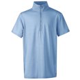 thumbnail image 1 of KERRITS Kids' Ice Fil Lite Short Sleeve Riding Shirt, Color: Carolina Blue, Size: S, 1 of 7