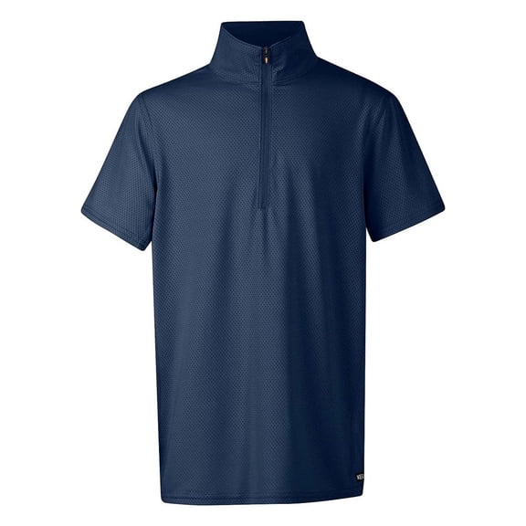 KERRITS Kids' Ice Fil Lite Short Sleeve Riding Shirt, Color: Navy, Size: L