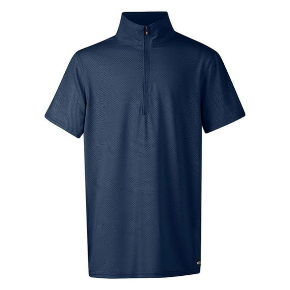 KERRITS Kids' Ice Fil Lite Short Sleeve Riding Shirt, Color: Navy, Size: S