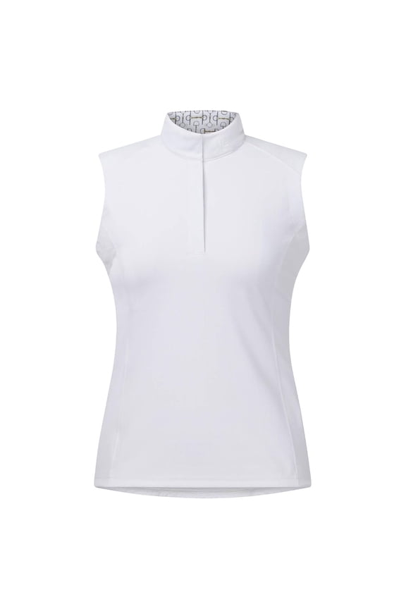 Women's Affinity Pro Sleeveless Show Shirt, Color: White/ Mixed Bits, Size: M