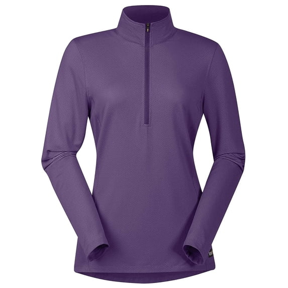 KERRITS Women's Ice Fil Lite Long Sleeve Riding Shirt, Color: Purple, Size: L