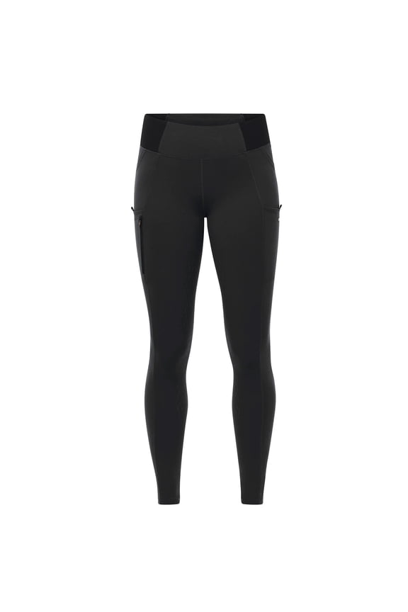 Women's Solutions Full Leg Pocket Utility Riding Tight, Color: Black, Size: 1X