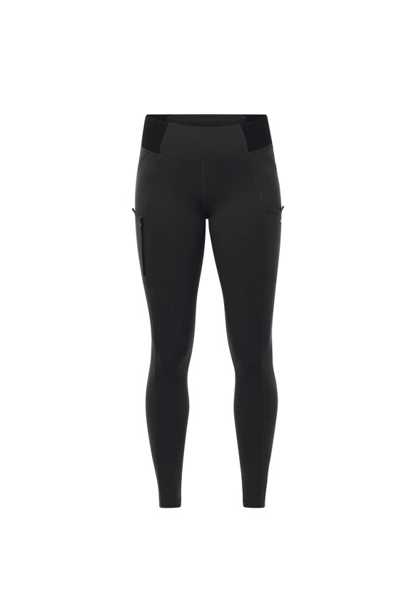 Women's Solutions Full Leg Pocket Utility Riding Tight, Color: Black, Size: M