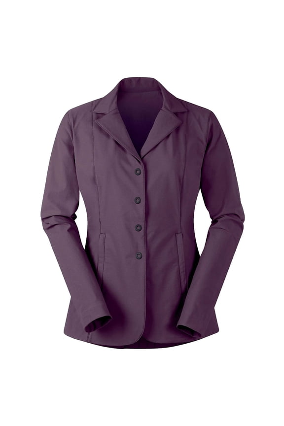 Women's Stretch Competitor 4-Snap Show Coat, Color: Velvet Plum, Size: 1X