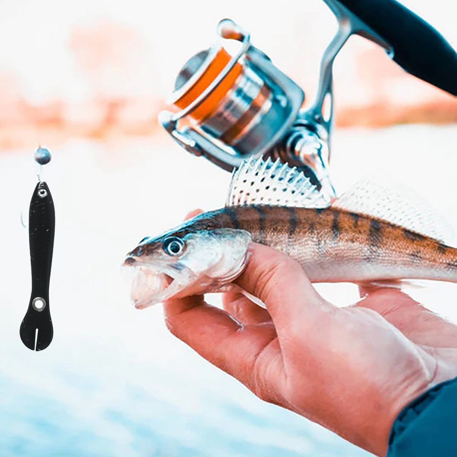 KERUILA Soft Fishing Jumping Swimming Magnified Tail Oil Smell Flash