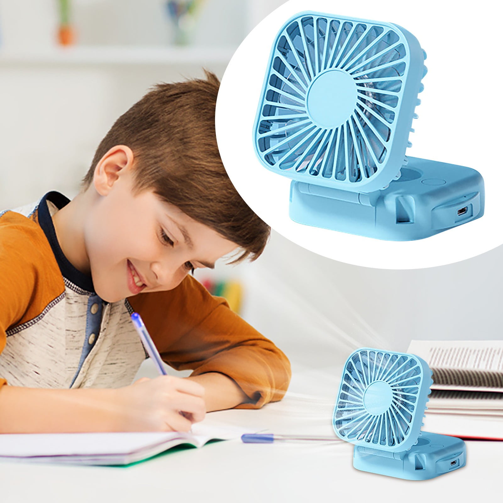 KERUILA Solar Powe Fan for Camping Battery Powe Fan Portable Fan for