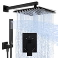 thumbnail image 1 of KES Black Shower Faucet, Shower Faucet Set Complete 12 Inch Rain Shower Head with Handheld Spray, Pressure Balance Shower System (cUPC Certified Shower Valve Included), 1 of 9