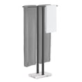 thumbnail image 1 of KES Black Standing Towel Rack, 37" H (Equal Height) Towel Stand with Marble Base, Free Standing Towel Racks for Bathroom Floor, 18/8 Stainless Steel, WMBTR005BK, 1 of 9
