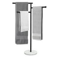 thumbnail image 1 of KES Black Towel Racks for Bathroom with Natural Marble Base, 40 Inch Free Standing Pool Towel Rack Outdoor 18/8 Stainless Steel 3 Swivel Bars, 1 of 10
