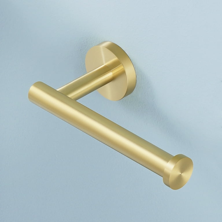 Wall Mounted Toilet Paper Holder in Brushed Gold