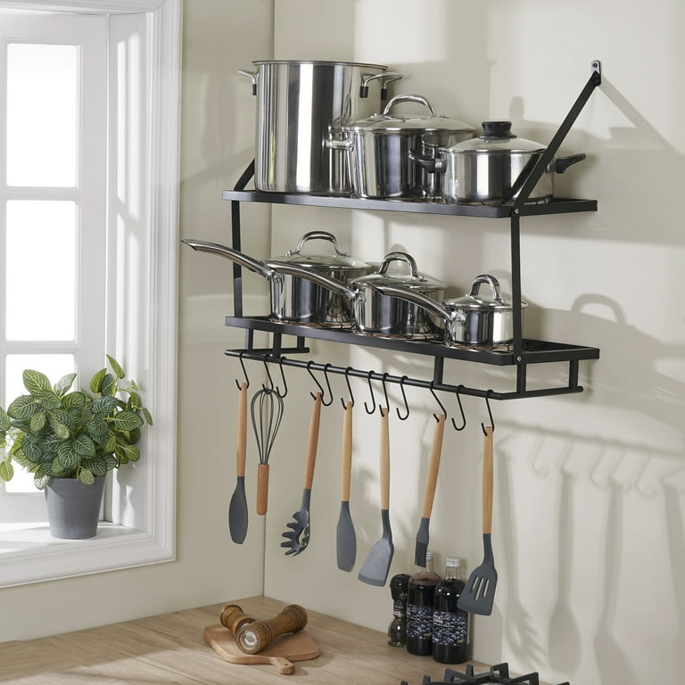 Pot rack hooks black hotsell