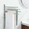 thumbnail image 1 of KES Swivel Towel Bar Swing Out 4 Arm Towel Rack Brushed Stainless Steel Wall Mount, 1 of 10