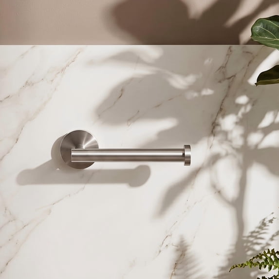 KES Wall Mount Toilet Paper Holder, Tissue Holder for Bathroom,18/8 Stainless Steel, Brushed Steel
