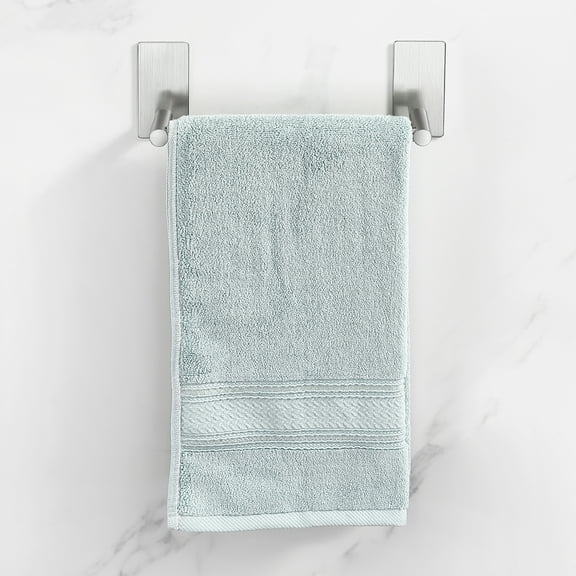 KES Towel Bar Self Adhesive 9 inch Towel Rack for Small Kitchen Brushed